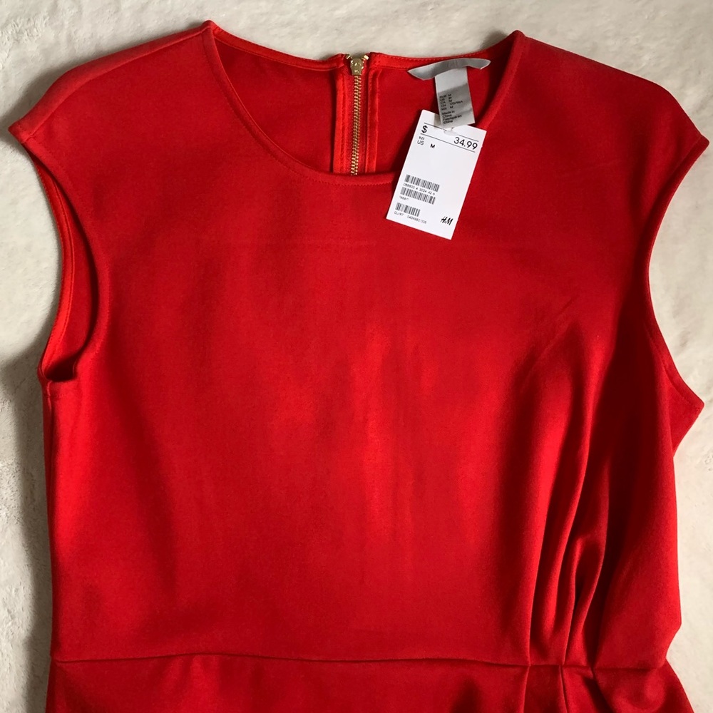 NWT Red Cap Sleeve H&M Dress